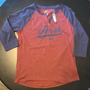 NWT Ariat quarter sleeve t-shirt